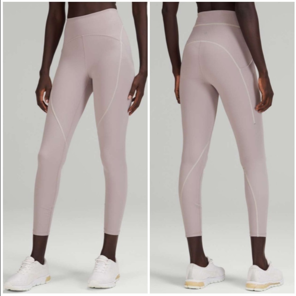 Lululemon Power Thru High-Rise Tight 25" Mauve Grey Size 8 W5ELXS
